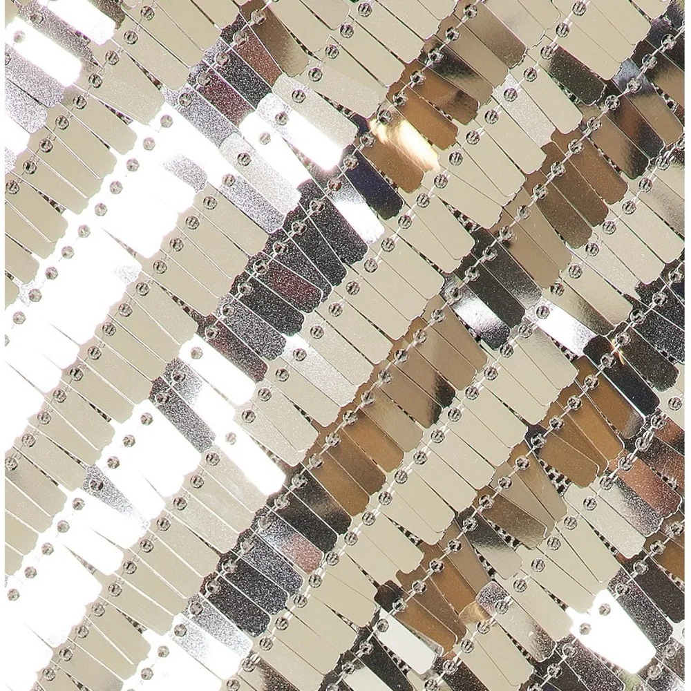 Free People Silver Sequin Tank Top - Picture 3 of 3